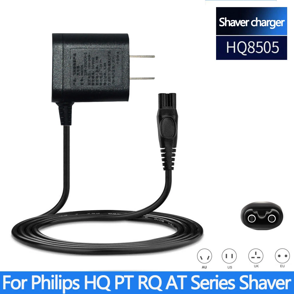 15V 5.4W EU Wall Plug AC Power Razor Adapter caricabatterie per PHILIPS Norelco HQ8505 HQ8500 HQ560 HQ586 HQ568 HQ7740 HQ7141 HQ7142