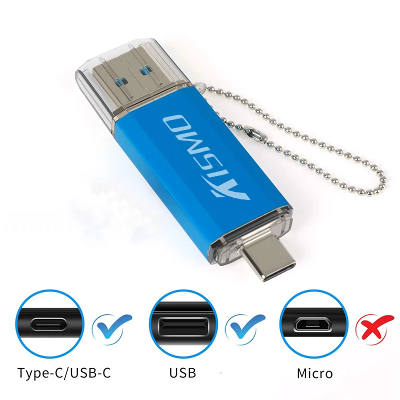 Kismo Тип-C USB флэш-накопитель 16 Гб оперативной памяти, 32 Гб встроенной памяти, 64 ГБ Тип-c карта памяти OTG usb флэш-накопитель USB3.0 Тип-c USB флэш-накопитель для huawei P10 P20 Lite