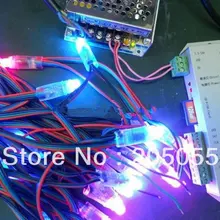 100 шт. LPD6803 IC светодиодный пиксельный rgb модуль водонепроницаемый матовый цифровой 12 мм punctiform лампы 2x50 узлов 5 V+ устройство для чтения sd-карт+ Мощность