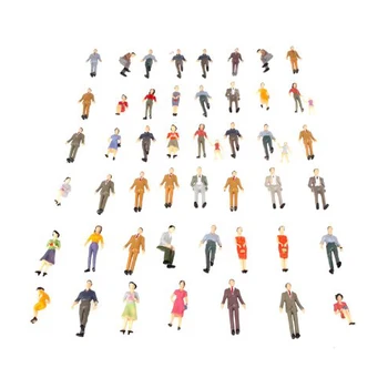 

50pcs G Scale 1:30 Mix Painted Model People Train Park Street Passenger Figures