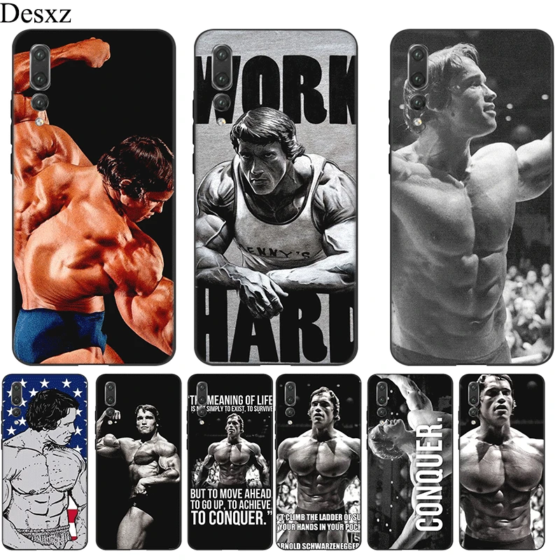 

Silicone Mobile Phone Case For Honor Note 10 9 7X 7C 8X 8C 7A 6A 8 Lite Cover Arnold Schwarzenegger Bodybuilding Shell Bag