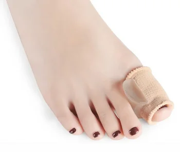 

Silicone Gel Fabric-Covered gel sub-toe HALLUX VALGUS separator toe set thumb big bone toe separator for feet care