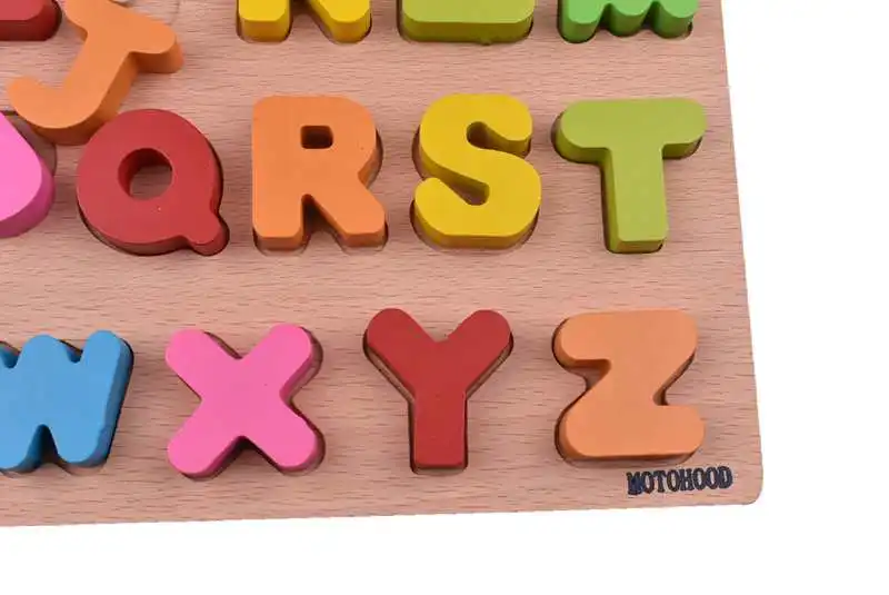 MOTOHOOD Intelligence Educational Toys For Children Enlighten English Digital Learning Puzzle Wooden Toys For Kids Birthday Gift (6)