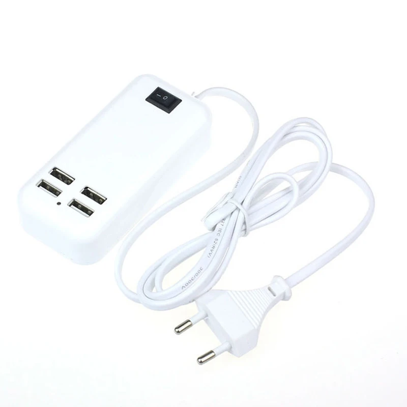

ZYKER New Arrivel EU 15W 4-Ports USB Charger Adapter For IPhone For Samsung Fast Charging