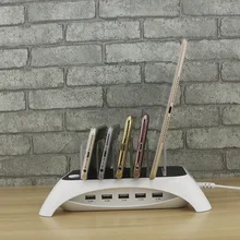 Настольное зарядное устройство несколько USB телефон зарядное устройство лампа зарядная станция Док-станция быстрое зарядное устройство для мобильного телефона и планшета