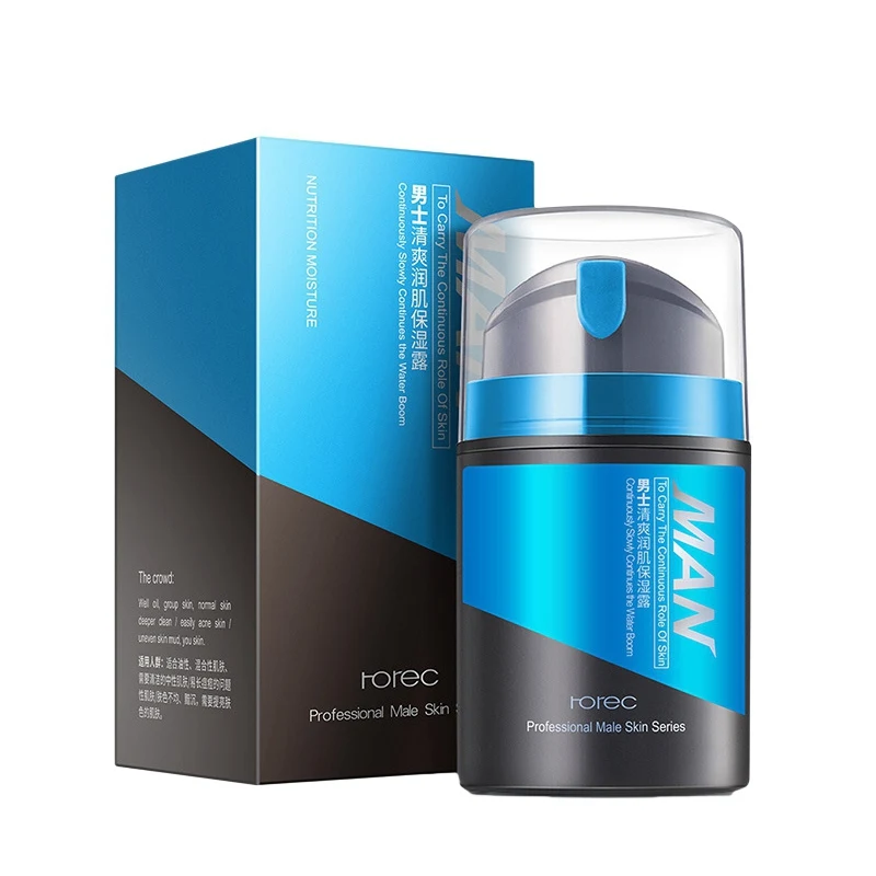 

Male Moisturizing Facial Cream Hydrating Control Oil Shrinking Pores Face Moisturizer Gel