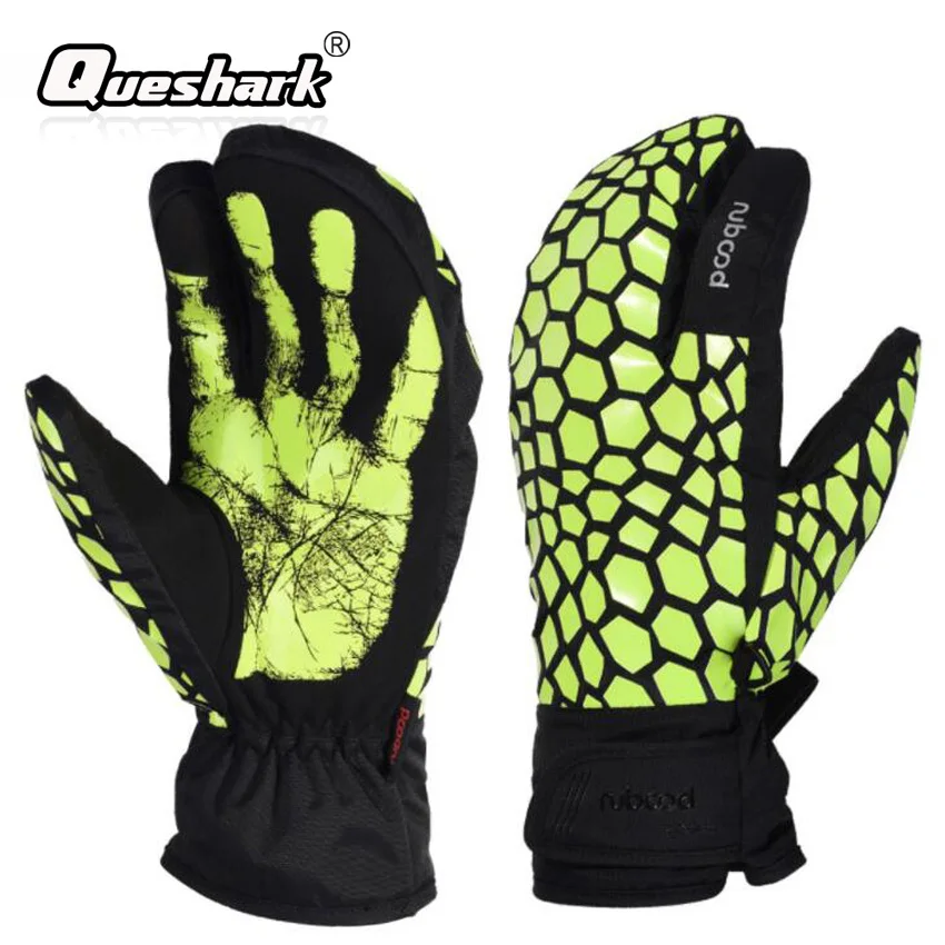 3 أصابع لمس الشاشة قفازات للتزلج العاني الانزلاق دراجة نارية القفازات الشتاء رشاقته الدافئة على الجليد التزلج قفازات الرجال النساء الأطفال