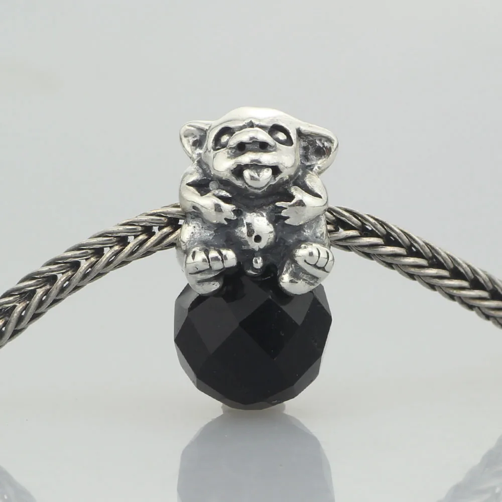  Mistletoe Jewelry Genuine 925 Sterling Silver Baby Troll Charm Bead Fit European Troll 3mm Bracelet