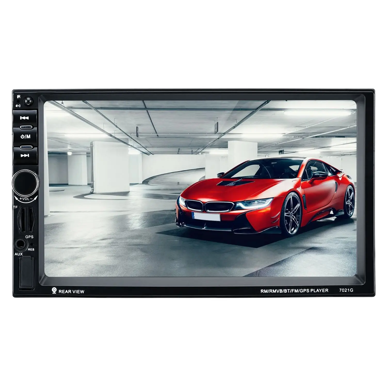 

7021G 2 Din Car Radio FM Player MP4/MP5 Player 7inch Touch Screen With Radio GPS Function SD USB AUX Support Rear View Camera
