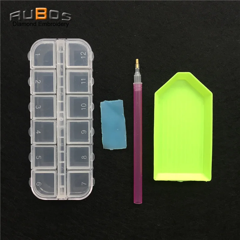 RUBOS DIY Tools Accessory for diamond embroidery mosaic pen pencil diamond painting Accessories boxes case cross stitch kits set