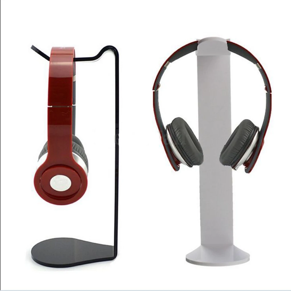 

Universal Acrylic Earphone Bracket Headset Hanger Holder Rack Headphone Desk Display C-Shape Stand Mount