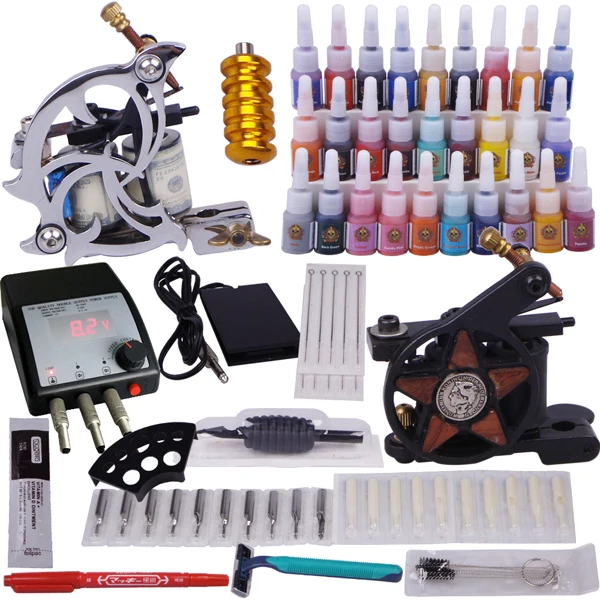 A full set of Tattoo kit complete tattoo tool equipment high grade