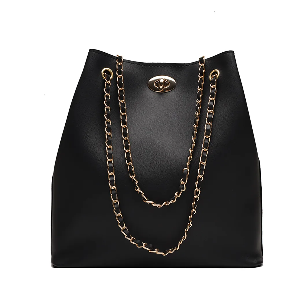 Новая женская джокер через плечо модная сумка-мешок Женская Повседневная сумка из искусственной кожи 50 - Цвет: A