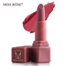 Мисс Роуз бренд матовая Velvet Lipstick водонепроницаемый легко носить женщины Блеск для губ Косметика Макияж комплект