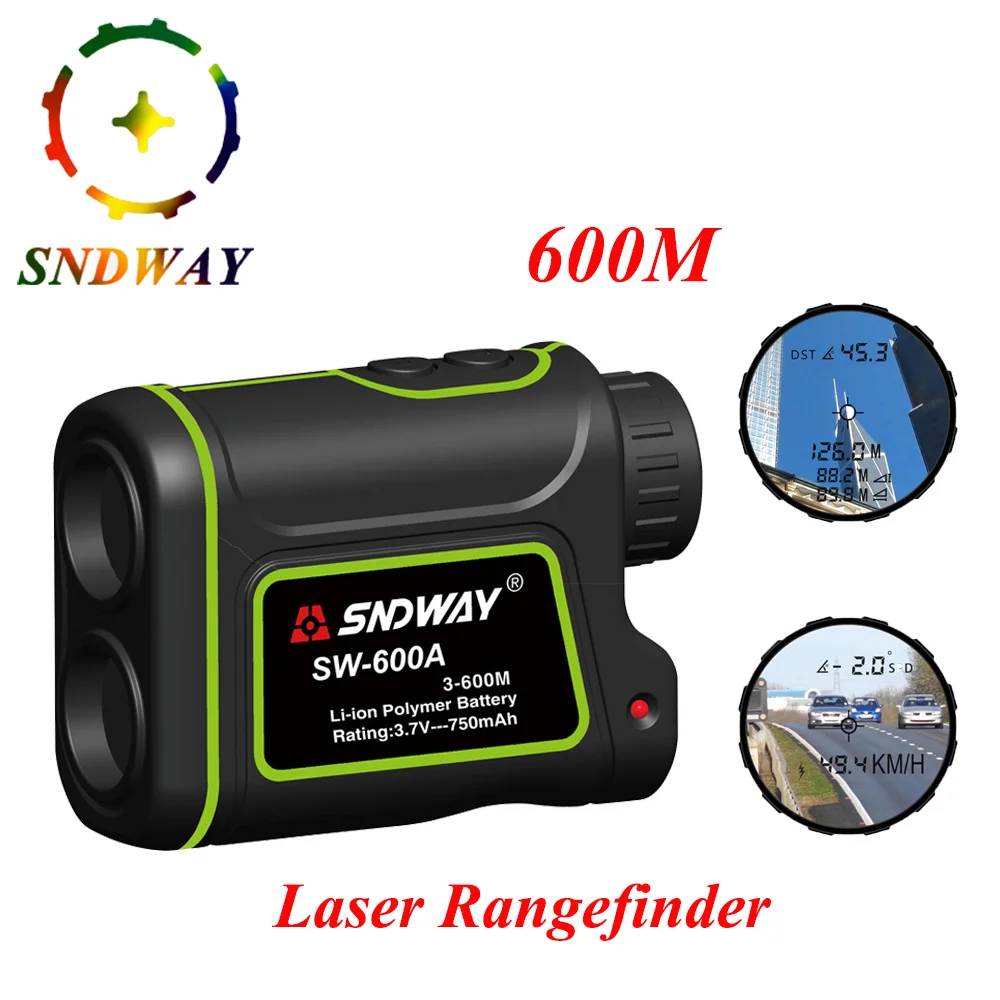 

SNDWAY Telescope 600M Laser Rangefinder Laser Distance Meter 7X Monocular Golf hunting Range Finder tape Measure Roulette sports