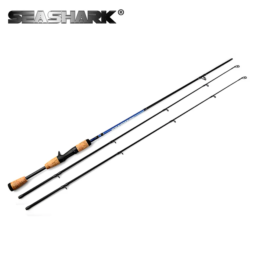 

SEASHARK 2Tips Casting Rod 1.8m Lure Rod 2 Sec Carbon Rods M Action Lure W 6-12g Baitcasting Fishing Rod Vara De Pescar