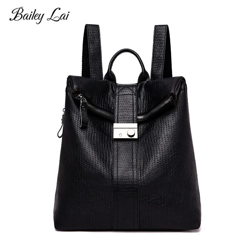 OLD TANG Fashion Women Shoulder School Bags for Teenage Girls Anti-theft Soft Solid Color Backpack Bagpack Lady Backpacks Bag OLD TANG Fashion Women Shoulder School Bags for Teenage Girls Anti-theft Soft Solid Color Backpack Bagpack Lady Backpacks Bag
