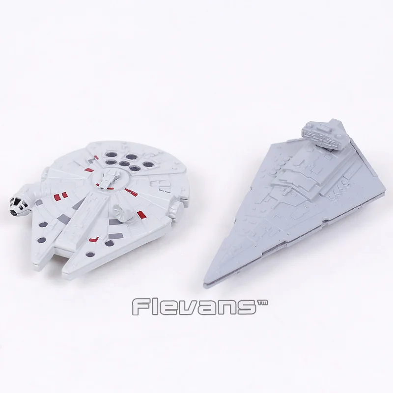 

Star Wars Spacecraft Millennium Falcon / Star Destroyer Mini Metal Figure Collectible Model Toy 7~8cm 2 Types