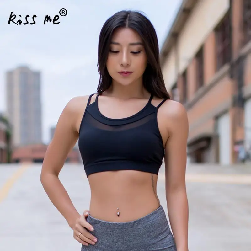 

Backless Breathable Sports Bra Push Up Top Female Gym Woman Tanktop Quick Dry Fitness Yoga Brassier Running Athletic Bras