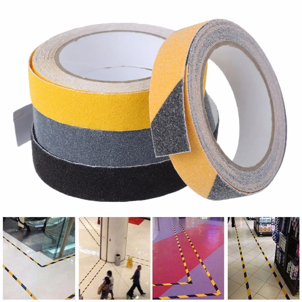 1Pc 2.5cm x 5m/5cm x 5m Floor Stair Safety Tape Non Skid Tape Roll Anti
