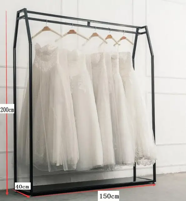 Golden wedding dress rack, display rack wedding dress shop high grade floor hanger, special