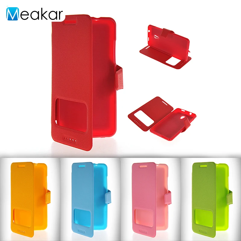 

Single color window Pu Leather 5.0for HTC Desire 700 Case For HTC Desire 700 HTC 700 Cell Phone Cover Case