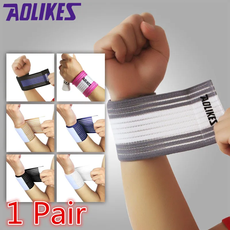 Basketball Stretchy Sweatband Breathable Badminton Anti Sprain Wrist
