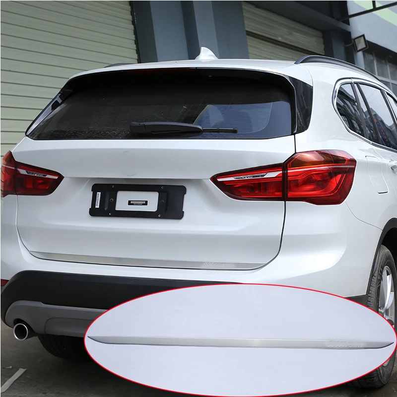 

For BMW X1 f48 2016 2017 304 Stainless Steel Rear Tailgate Trim Car Accessories