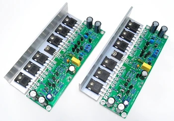 

2 PCS 50W 2.0 Channel Assembled L15 Power amplifier finished board IRFP240 IRFP9240 FET With angle aluminum