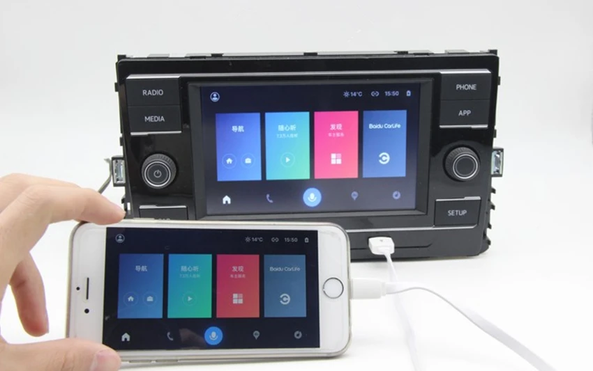 Carplay MIB2 радио 5GG035280D/E CarPlay Mirrorlink Топ 1 ГБ материнская плата для VW GOlf 7 Sportvan Touran L Passat B8