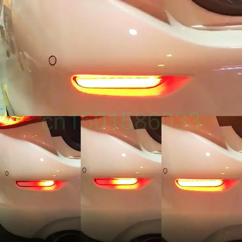 Светодиодный светильник на задний бампер для Nissan Qashqai J11 отражатель вождения Тьюринг стример ночной DRL тормоз мигает сигнальный светильник s 2 шт