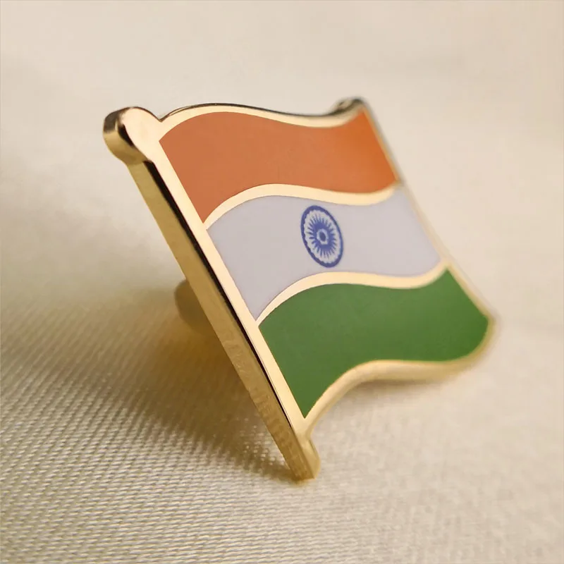 Мягкая эмаль Индия значок в виде флага