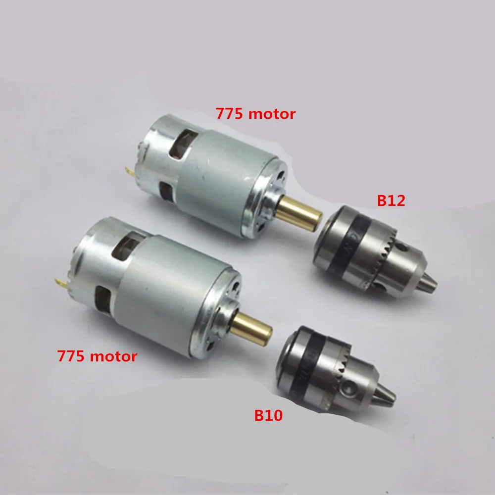 775 DC motor 12V double bearing drill 