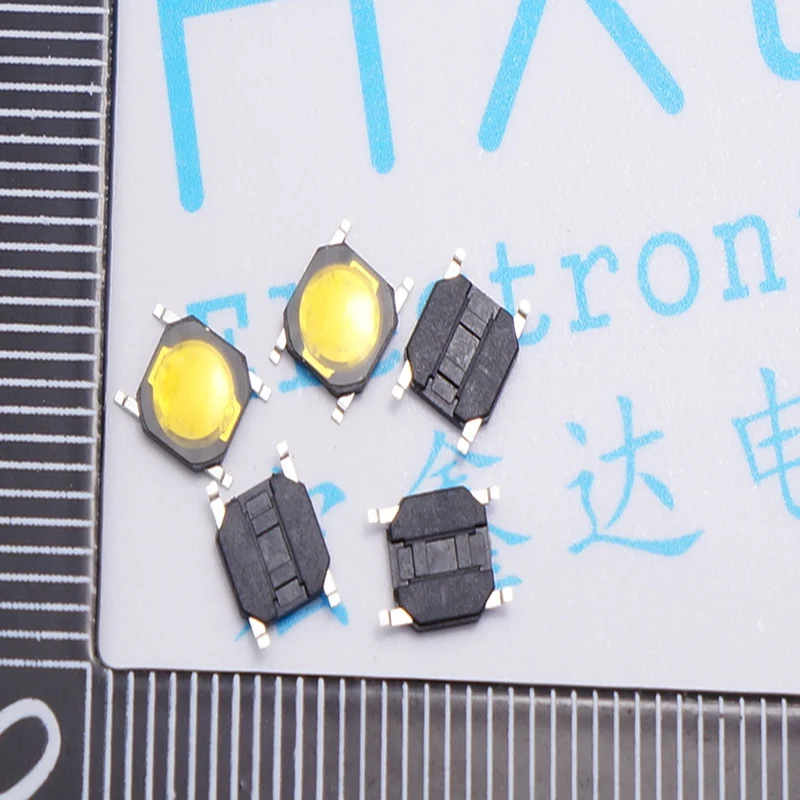 4*4*0.8 мм полосы света сенсорный выключатель Key Switch желтый стикер