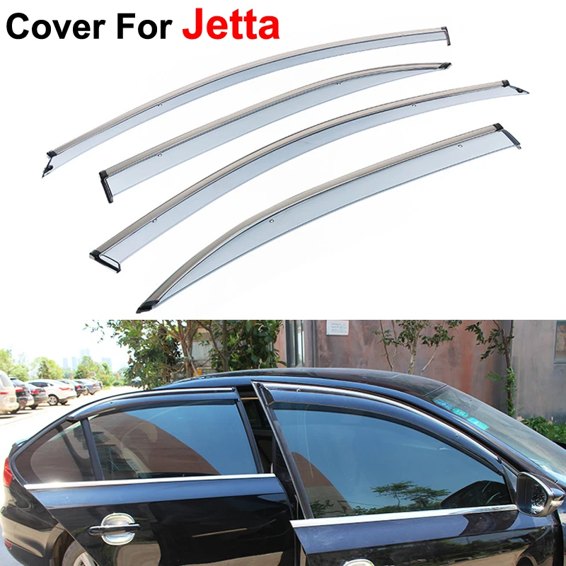 4pcs/lot Window Visors For Volkswagen VW Jetta 2015 Sun Rain Shield