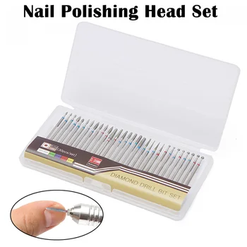 

30Pcs/Set Nail Art Drill Bit Diamond Milling Rotary Burr Cutter Clean Files Electric Machine Tools Manicure Grinding Tool Set