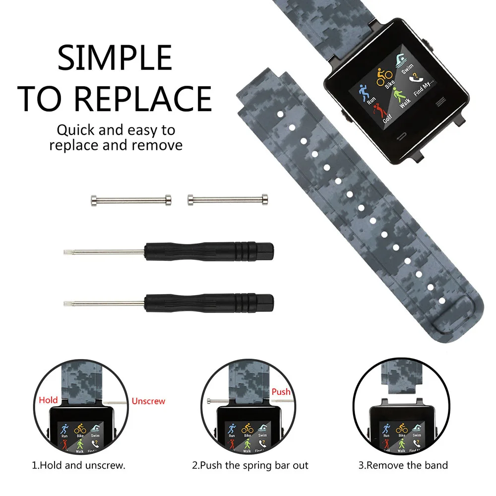 Baaletc для Garmin Vivoactive Acetate Band мягкий силиконовый сменный фитнес браслет браслеты с