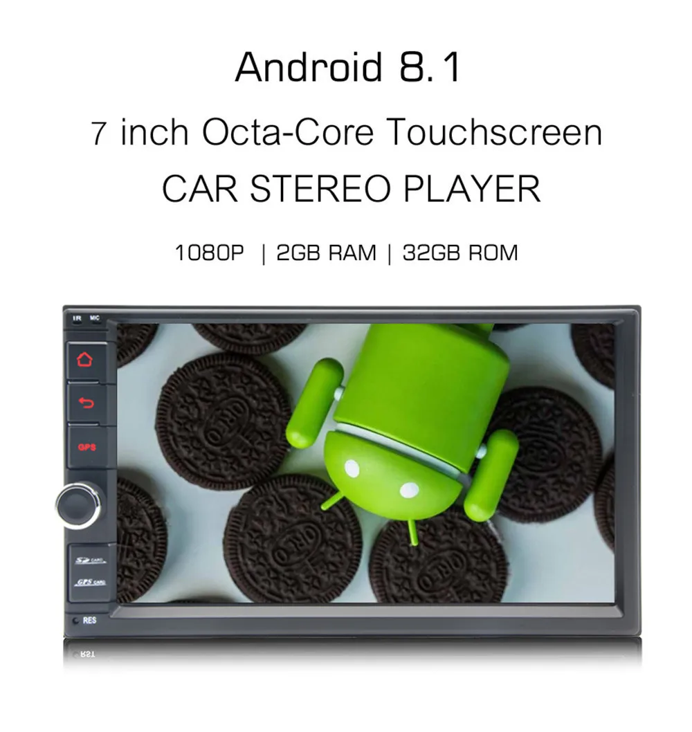 Perfect Octa Core 2G+32G Car Audio Stereo 7" Android 8.1 2 Din Car Radio GPS Navigation Car Multimedia No DVD Player Autoradio 1024*600 0 Perfect Octa Core 2G+32G Car Audio Stereo 7" Android 8.1 2 Din Car Radio GPS Navigation Car Multimedia No DVD Player Autoradio 1024*600 0