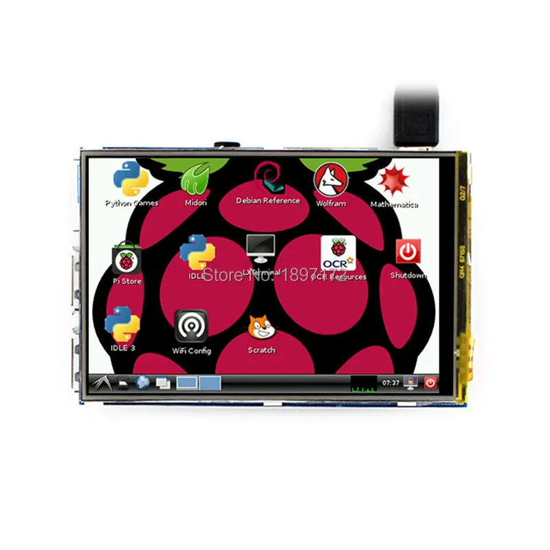 Raspberry Pi 3 5 дюймовый ЖК дисплей IPS tft pi lcd raspberry 480*320 сенсорный экран|raspberry pi|pi 3pi |