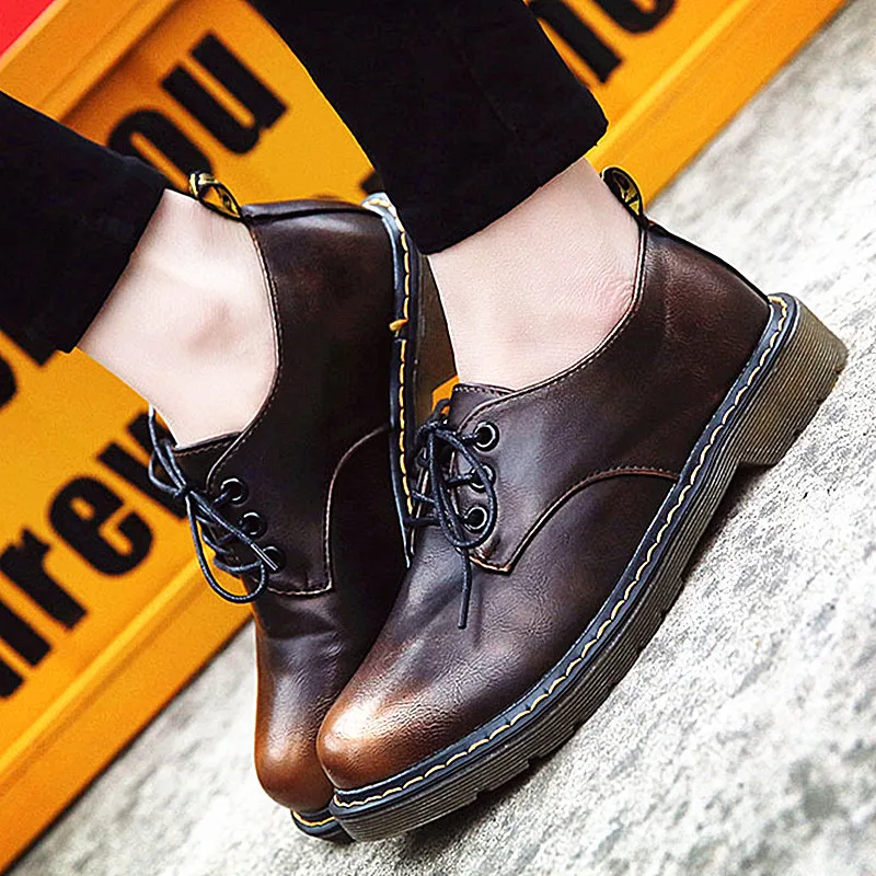 New font b Women b font Flats Metallic Luster Grils Oxford Classic Leather Shoes Female Motorcycle