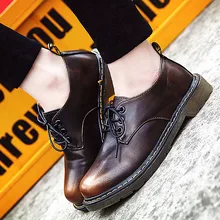 New font b Women b font Flats Metallic Luster Grils Oxford Classic Leather Shoes Female Motorcycle