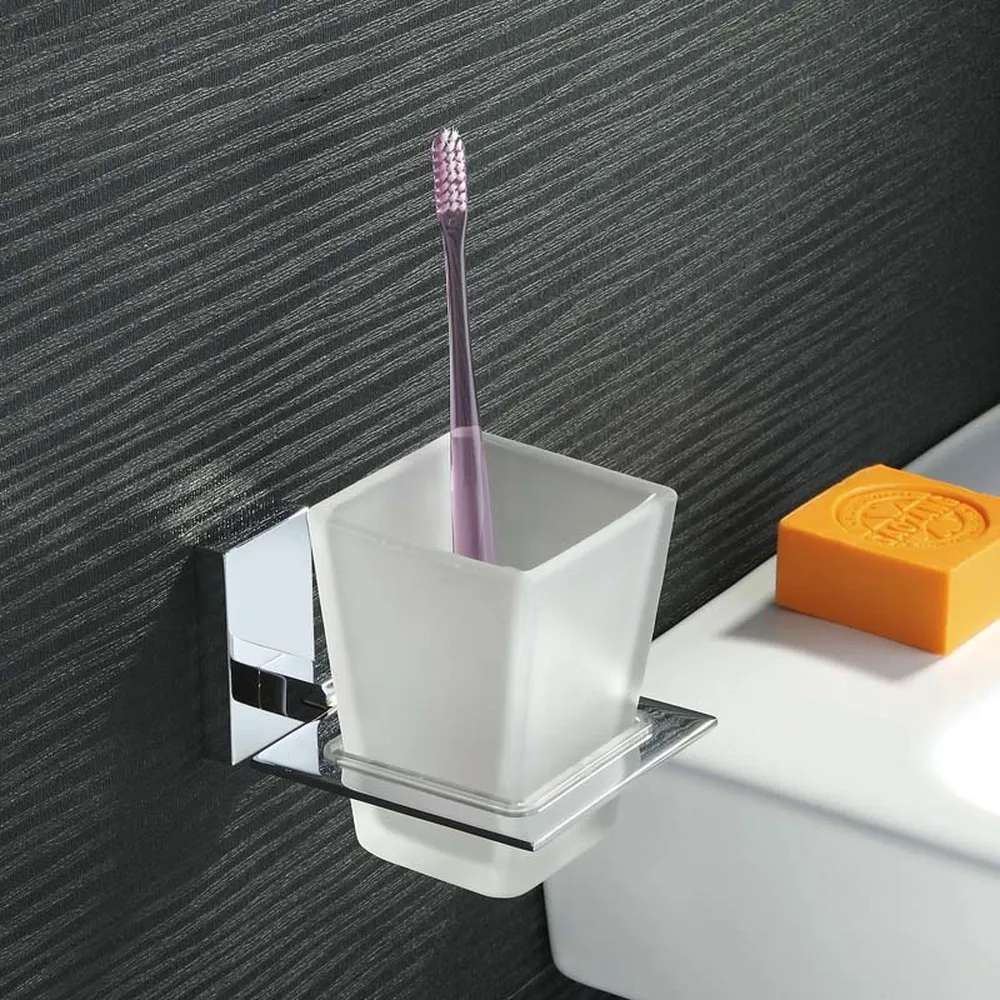 Ванная комната медная зубная щетка стакан для зубных щеток Держатель набор с чашкой для рта настенная подвесная щетка для ванной чашка