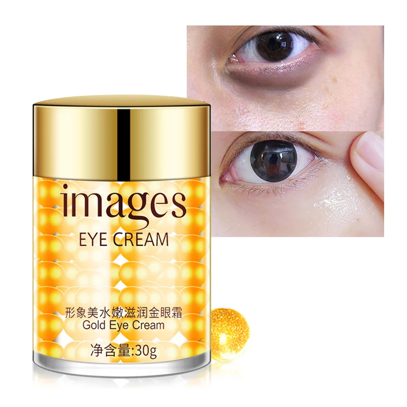 

IMAGES Gold Eye Cream Eye Essence Skin Care Firming Remove Dark Circles Anti-Aging Repair Collagen Hydra Moisturizing Eye Gel