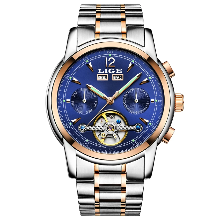 Luxury Brand Men Watches Mens Casual Automatic Mechanical Date Clock Male Waterproof Sports Watch Man Dress Wrist Watch Relojes