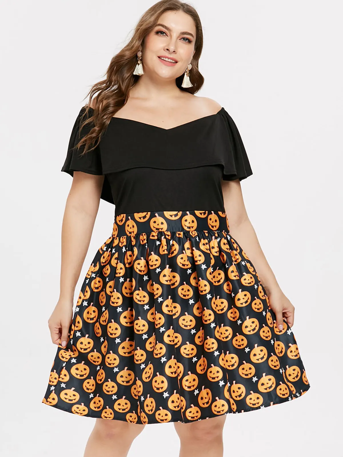 Buy Kenancy Plus Size Halloween Vintage Party Dress