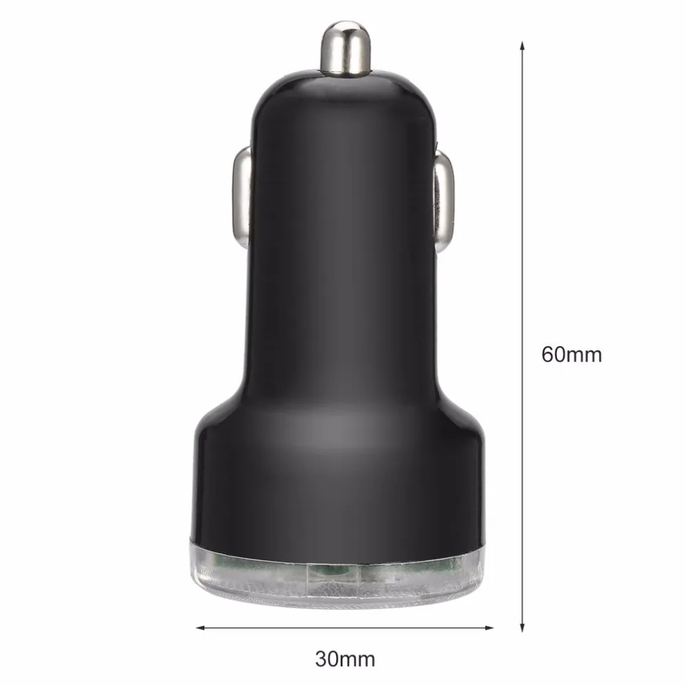 Мини-микро-автоматическое, универсальное двойное 2 Порты и разъёмы зарядных порта USB для автомобиля Зарядное устройство адаптер для iPad 2 для samsung P1000