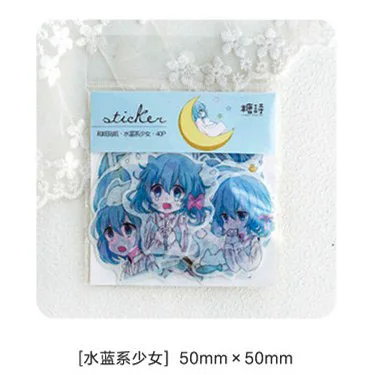 cute kawaii cartoon girl bullet journal stickers
