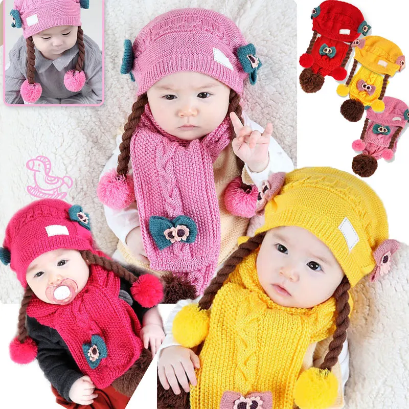 2-pcs-baby-princess-girl-hat-scarf-fashion-infant-cute-baby-girls-spring-autumn-winter-beanie-hats-caps-with-wigs-headwear-hair