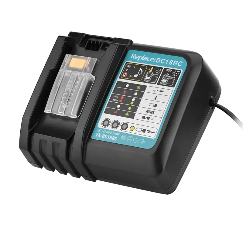 

14.4V-18V 3A Li-Ion Fast Battery Charger For Makita BL1415, 1420, 1815, 1820, 1830, 1840, 1850, 1845 ,1860 Power Tool US