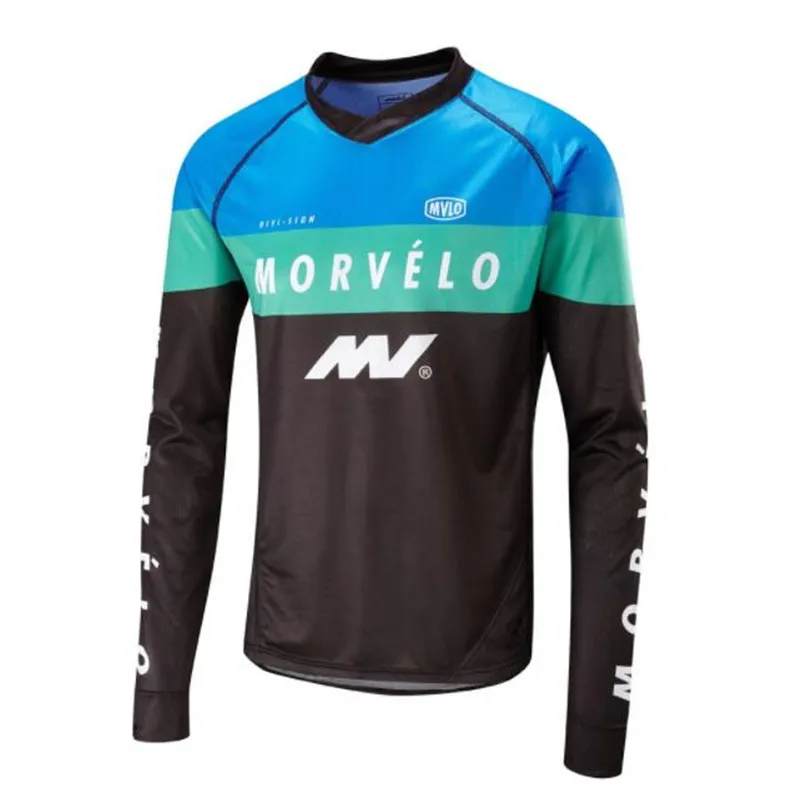 2018 Мужская футболка с длинным рукавом Morvelo MTB для мотокросса DH MX Джерси езды на